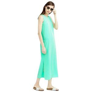 EUC J. Crew Side Slit Maxi Dress in Seafoam Green